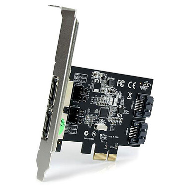 Avis StarTech.com Carte contrôleur PCI-E avec 2 ports SATA III interne et 2 ports eSATA externe · Occasion