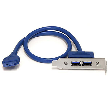 StarTech.com Adaptateur de plaque femelle 2 ports USB 3.0