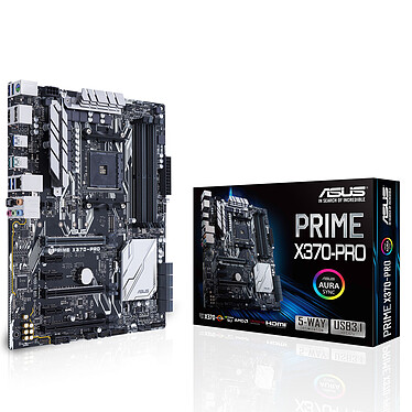 ASUS PRIME X370-PRO Carte mère ATX Socket AM4 AMD X370 - 4x DDR4 - SATA 6Gb/s + M.2 - USB 3.1 - 2x PCI-Express 3.0 16x + 1x PCI-Express 2.0 16x