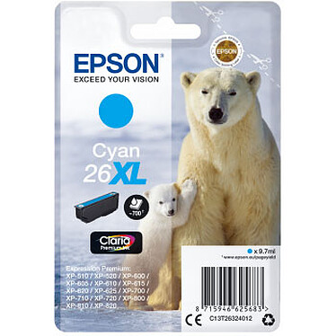 Epson Ours Polaire 26 XL Cyan