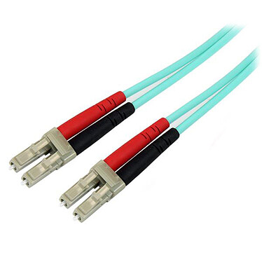 StarTech.com Câble fibre optique duplex OM3 50/125 multimode LC/LC - 2 m - Turquoise