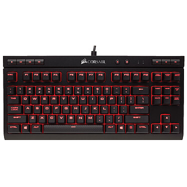 Corsair Gaming K63 Red LEDs AZERTY Noir - Switches Cherry MX Red · Occasion