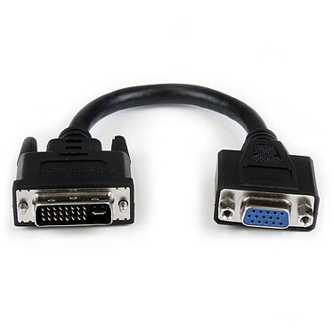 StarTech.com Adaptateur DVI vers VGA M/F de 20 cm - Noir
