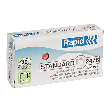 Rapid staples 26/6 box of 15,000 staples