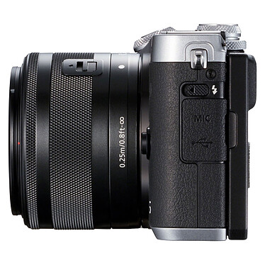 Acheter Canon EOS M6 Argent + EF-M 15-45 mm IS STM