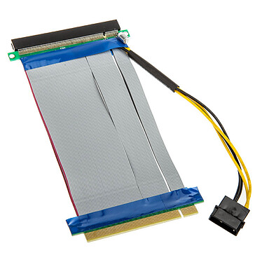 Adaptador horizontal (riser) PCI-Express 16x - cable riser de 190 mm