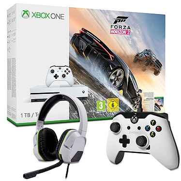 Microsoft Xbox One S (1 To) + Forza Horizon 3 + 2 Accessoires OFFERTS !