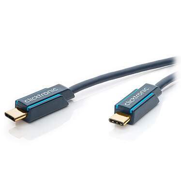 Clicktronic Cble da USB-C a USB-C 3.1 (Mle/Mle) - 1 m