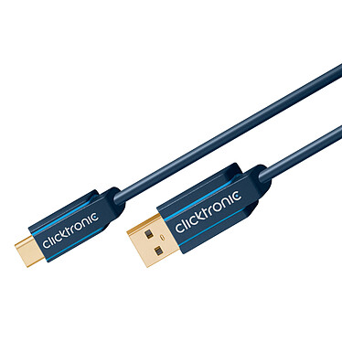 Avis Clicktronic Câble USB-C To USB-A 3.0 (Mâle/Mâle) - 2 m