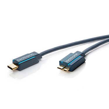 Clicktronic Câble USB-C To Micro USB-B 3.0 (Mâle/Mâle) - 2 m
