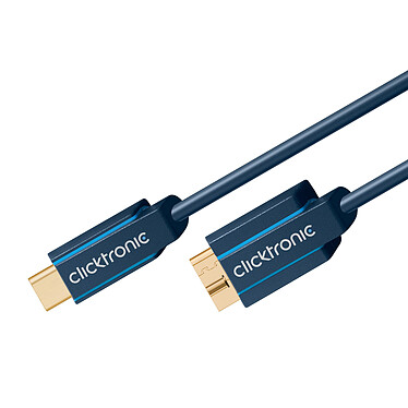 Avis Clicktronic Câble USB-C To Micro USB-B 3.0 (Mâle/Mâle) - 1 m