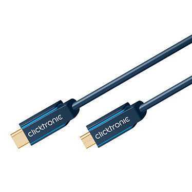 Avis Clicktronic Câble USB-C To Micro USB-B 2.0 (Mâle/Mâle) - 1 m