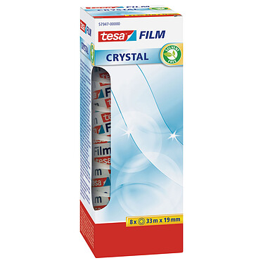  tesa Film Crystal 8 rouleaux 33m x 19mm