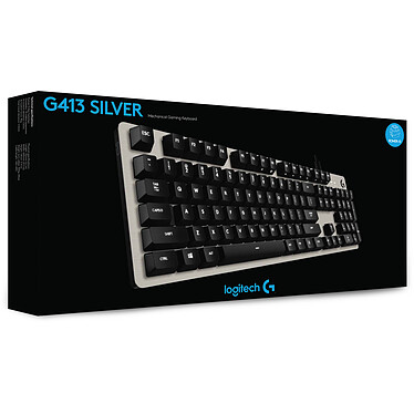 Logitech G G413 Mechanical Gaming Keyboard clavier USB QWERTY Anglais  Argent - Clavier - LOGITECH
