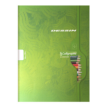 Calligraphe 7000 Piqu Drawing 48 pages 24 x 32 cm plain 120g Green