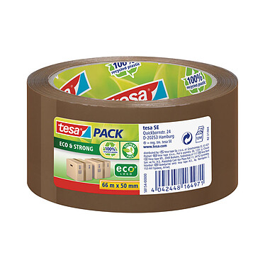 tesa Eco & Strong Packaging Tape 66m x 50mm Brown