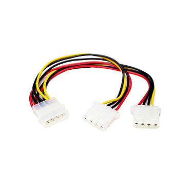 StarTech.com Câble Répartiteur en Y Molex - 1x LP4 Mâle 2x LP4 Femelle