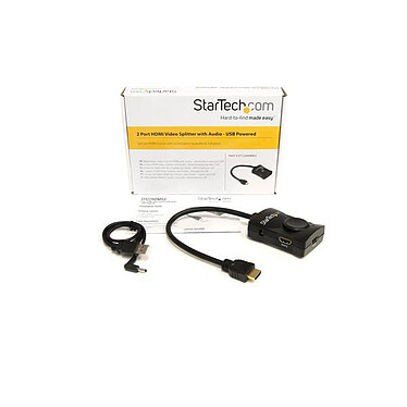 StarTech.com Répartiteur vidéo HDMI à 2 ports - Alimentation par USB pas cher