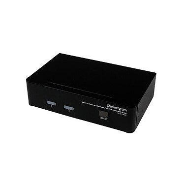 Switch KVM StarTech.com con tastiera e mouse, 2 porte DisplayPort 4K 60 Hz, USB 3.0