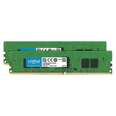 Crucial DDR4 ECC Registered 16 Go (2 x 8 Go) 2666 MHz CL19 SR X8