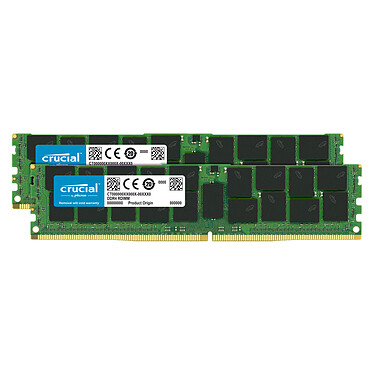 Crucial DDR4 ECC Registered 32 GB (2 x 16 GB) 2666 MHz CL19 Dual Rank X4