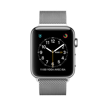 Apple Watch Series 2 Acier Argent Milanais 42 mm