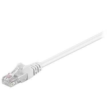 0.5 m Category 5e U/UTP RJ45 cable (white)