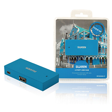 Sweex 4-Port Hub USB (Bleu) pas cher