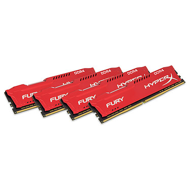 HyperX Fury Rouge 32 Go (4x 8 Go) DDR4 2133 MHz CL14