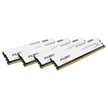 HyperX Fury Blanc 32 Go (4x 8 Go) DDR4 2133 MHz CL14
