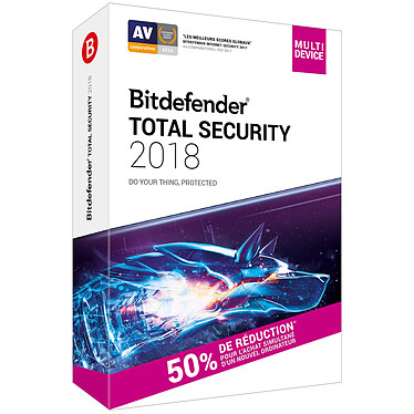 Bitdefender Total Security 2018 Attachement - Licence 2 Ans 10 Appareils
