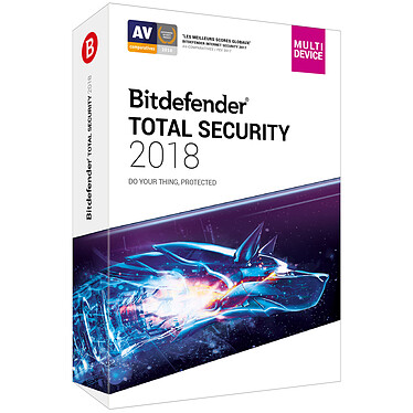 Bitdefender Total Security 2018 - Licence 2 Ans 10 Appareils