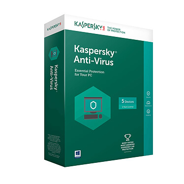Kaspersky Anti-Virus 2018 - Licence 1 an 1 poste