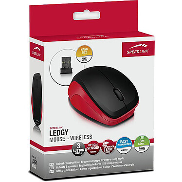 Speedlink Ledgy Wireless (noir/rouge) pas cher