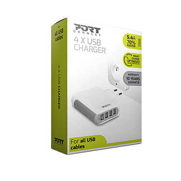 Avis PORT Connect Wall Charger 4x USB