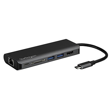 StarTech.com Multiport USB-C Adapter - SD Memory Card Reader - Power Delivery