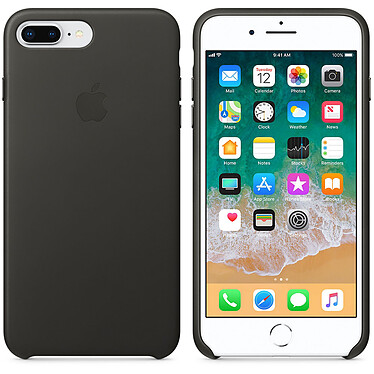 Apple Coque en cuir Anthracite Apple iPhone 8 Plus / 7 Plus