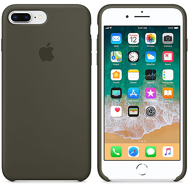 Apple Coque en silicone Olive sombre Apple iPhone 8 Plus / 7 Plus 