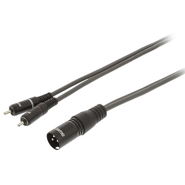 Sweex cable estéreo XLR / 2x RCA macho/macho Gris - 1.5 m