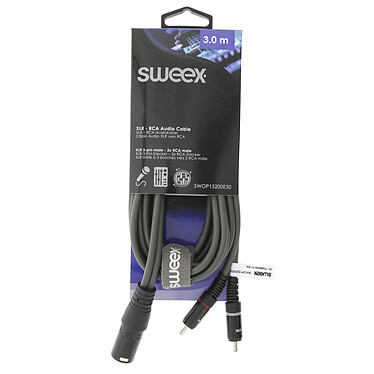 Opiniones sobre Sweex cable estéreo XLR / 2x RCA macho/macho Gris - 3 m