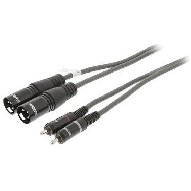 Sweex cable estéreo 2x XLR / 2x RCA macho/macho Gris - 1.5 m