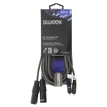 Opiniones sobre Sweex cable estéreo 2x XLR / 2x RCA macho/macho Gris - 3 m