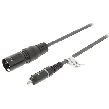 Sweex cable estéreo XLR / RCA macho/macho Gris - 3 m