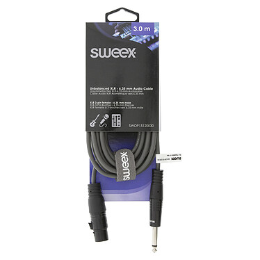 Opiniones sobre Sweex cable Audio Asymétrique XLR / 6.35 mm hembra/macho Gris - 3 m