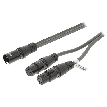 Sweex cable XLR macho/ 2x XLR hembra (1.5m)
