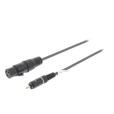 Sweex cable estéreo XLR / RCA hembra/macho Gris - 1.5 m