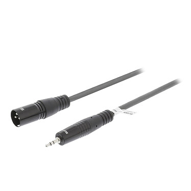 Sweex cable estéreo XLR / Jack 3.5 mm macho/macho Gris - 3 m