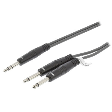 Sweex cable estéreo Jack 6.35 mm macho/ 2 macho Gris - 1.5 m