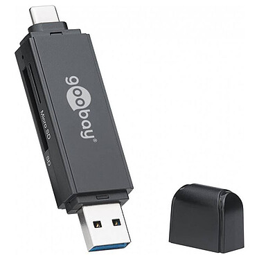 Goobay Lettore di schede USB 3.0/USB-C - 2-in-1