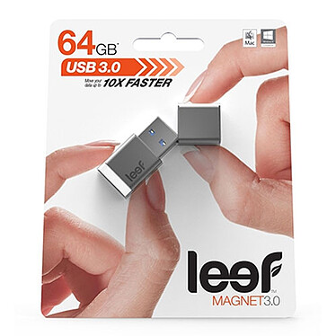  Leef memoria USB Magnet 3.0 64 GB Negro